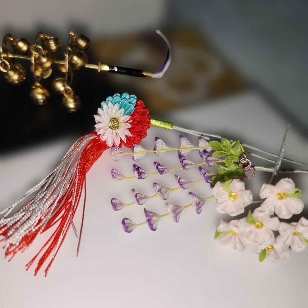 人形 かんざし 神鈴　台座付き 京都 老舗 田中彌