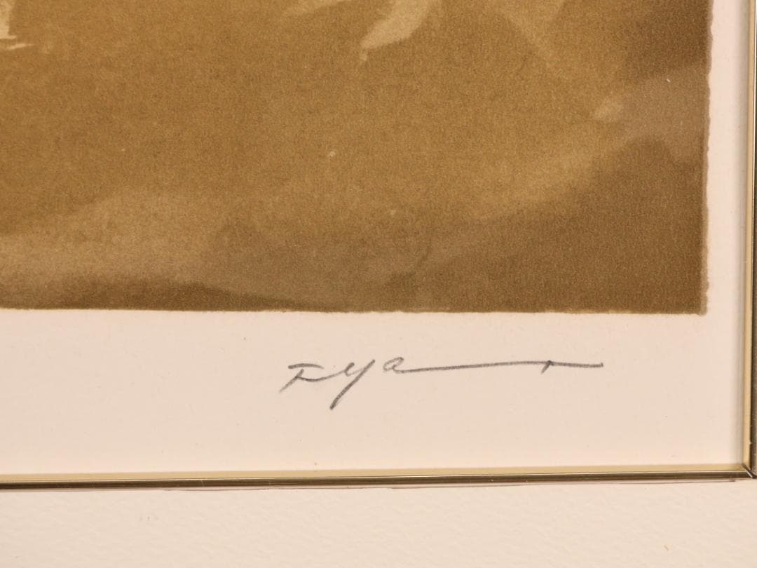 【真作】　山本文彦 「 想 」リトグラフ 10号 直筆サイン 裸婦　BK186