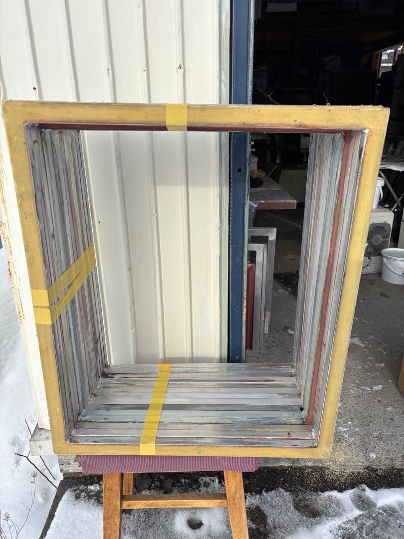 シルクスクリーン用アルミフレーム　大量セット14本