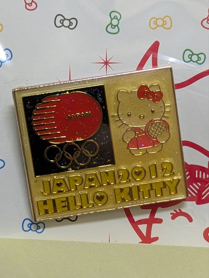 ハローキティ　ピンバッチ　2012年　ロンドン　オリンピック　７種目揃い。