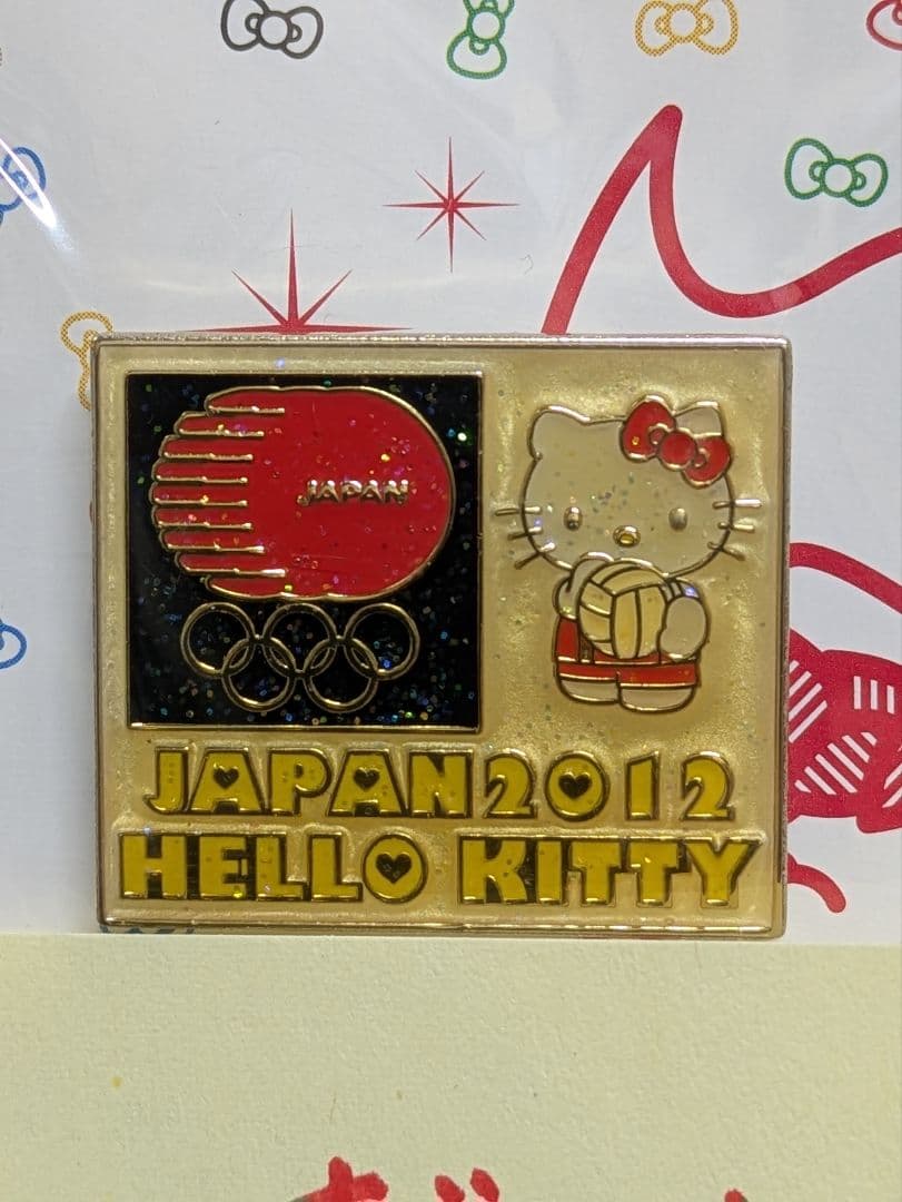 ハローキティ　ピンバッチ　2012年　ロンドン　オリンピック　７種目揃い。