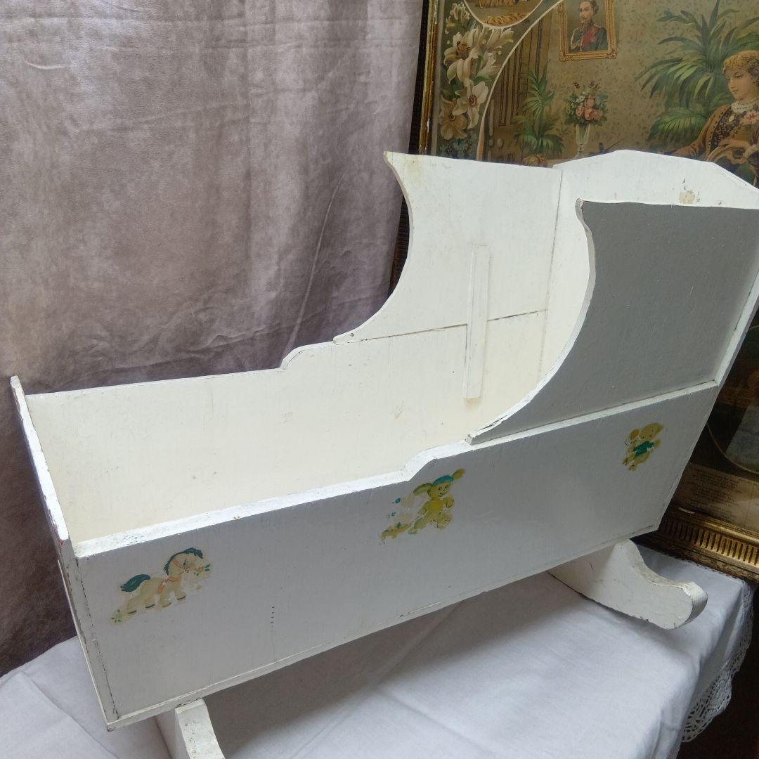 ♥ホワイトの可愛いヴィンテージ揺りかご♥