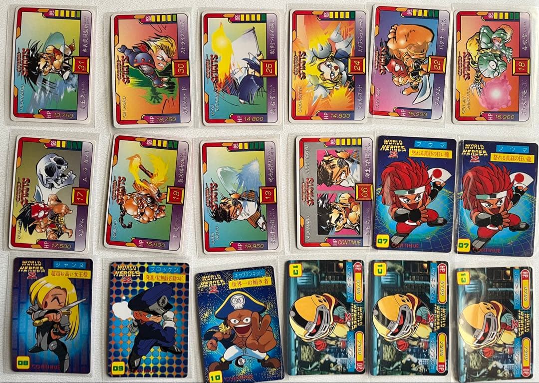 侍魂 ワールドヒーローズ2 龍虎の拳 ファイヤースープレックス トレカ105枚