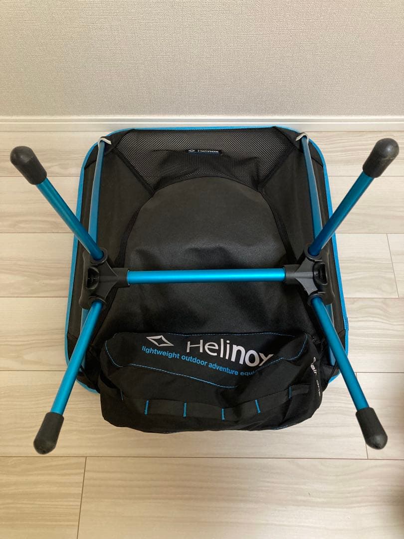 Helinox アウトドアチェア 黒/青