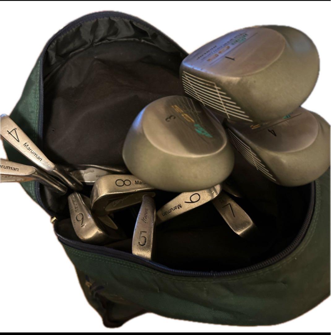 【現品限り】初心者向けゴルフクラブ、バック、ユピテルゴルフナビセット たのメル便