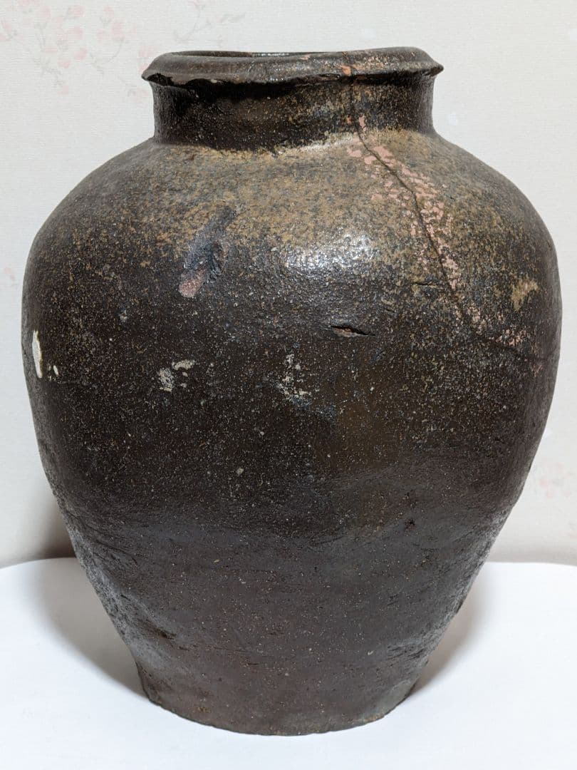 ♦古丹波 焼締め壺 穴窯時代 室町時代〜桃山時代 花器 古美術品 骨董品