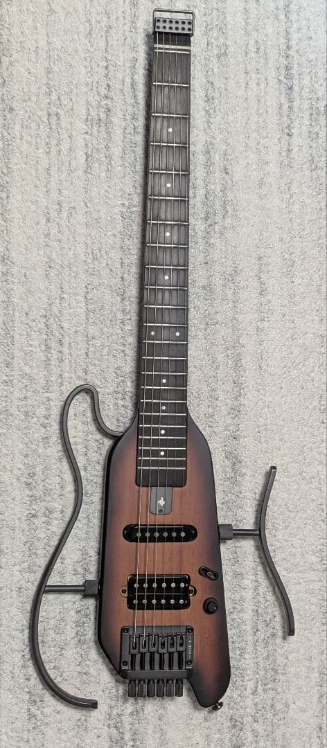 【美品】Donner HUSH-X エレキギター ヘッドレス トラベルギター