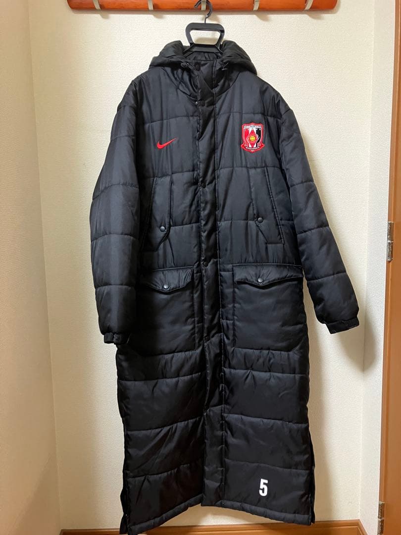 浦和レッズ ベンチコート 槙野智章選手実使用　選手支給品 ブラック NIKE