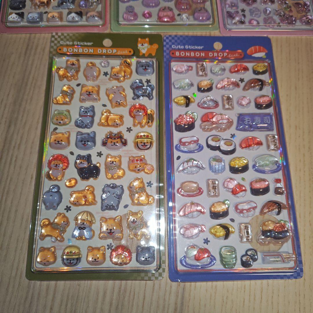 ボンボンドロップシール和柄新作第1弾&第2弾7点セット