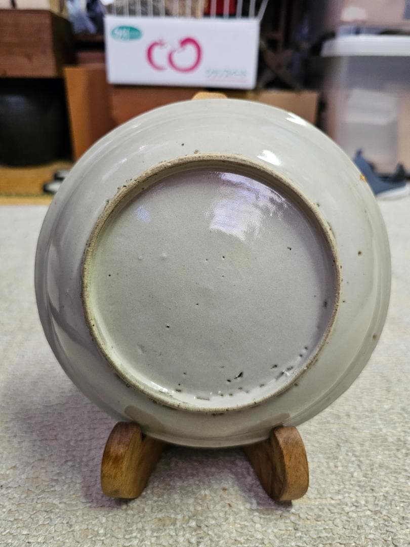 で 中国 明時代 白磁皿 振りものあります