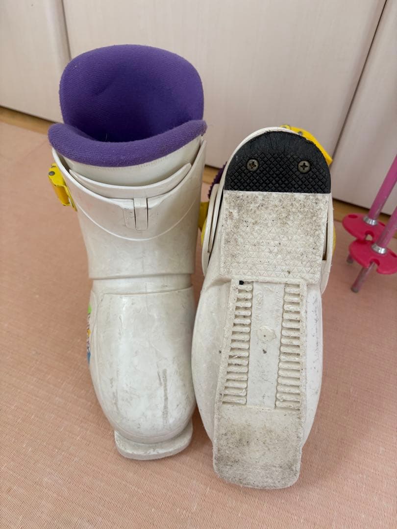 スキー板　ジュニア　100cm ブーツ 19cm ストック ３点セット