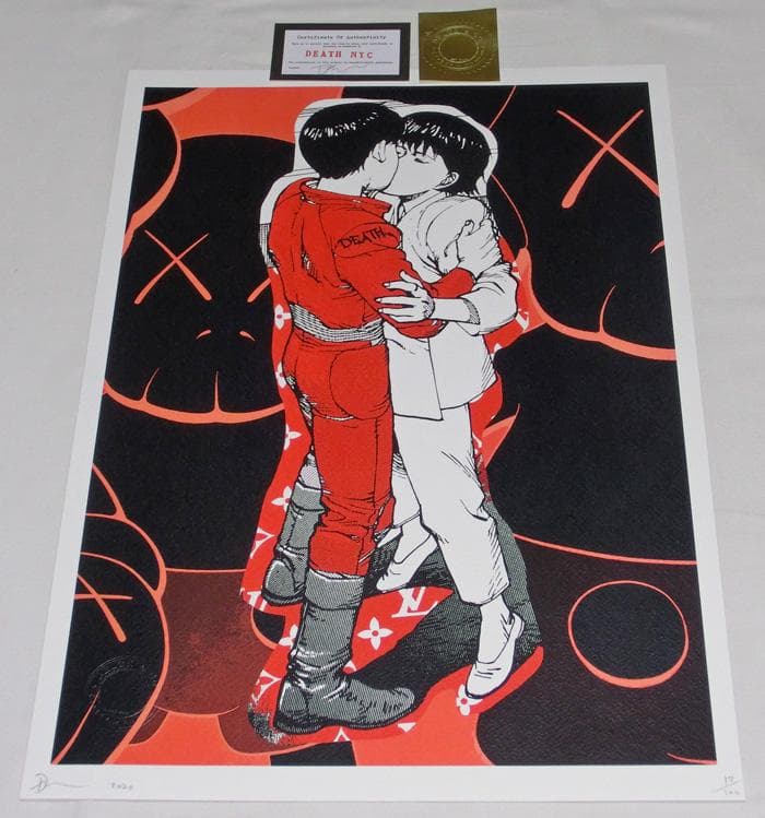 ☆DEATH NYC☆2020年☆世界限定 100枚☆KAWS☆現代アート☆