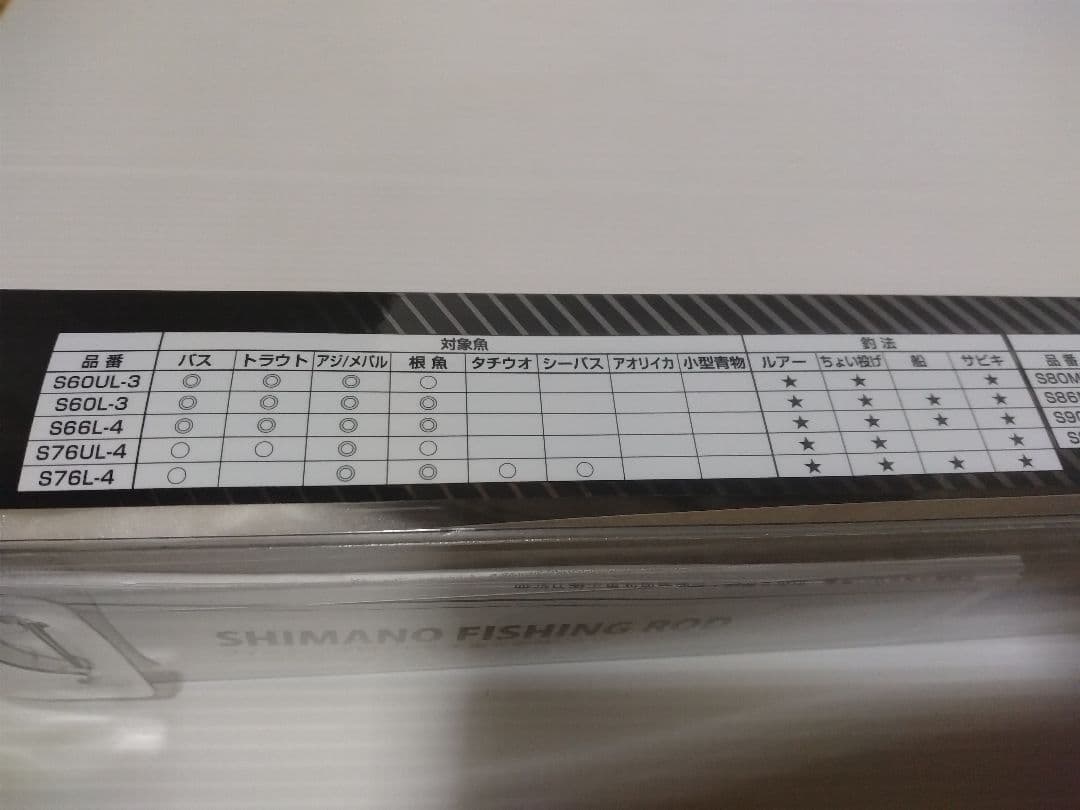 シマノ　フリーゲー厶　Ｓ７６ＵＬ-4