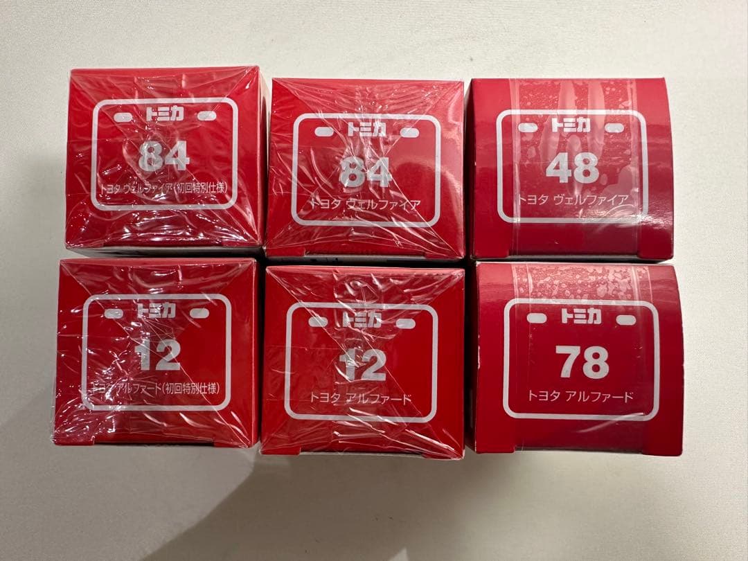 トミカ トヨタ アルファード ヴェルファイア 6台セット