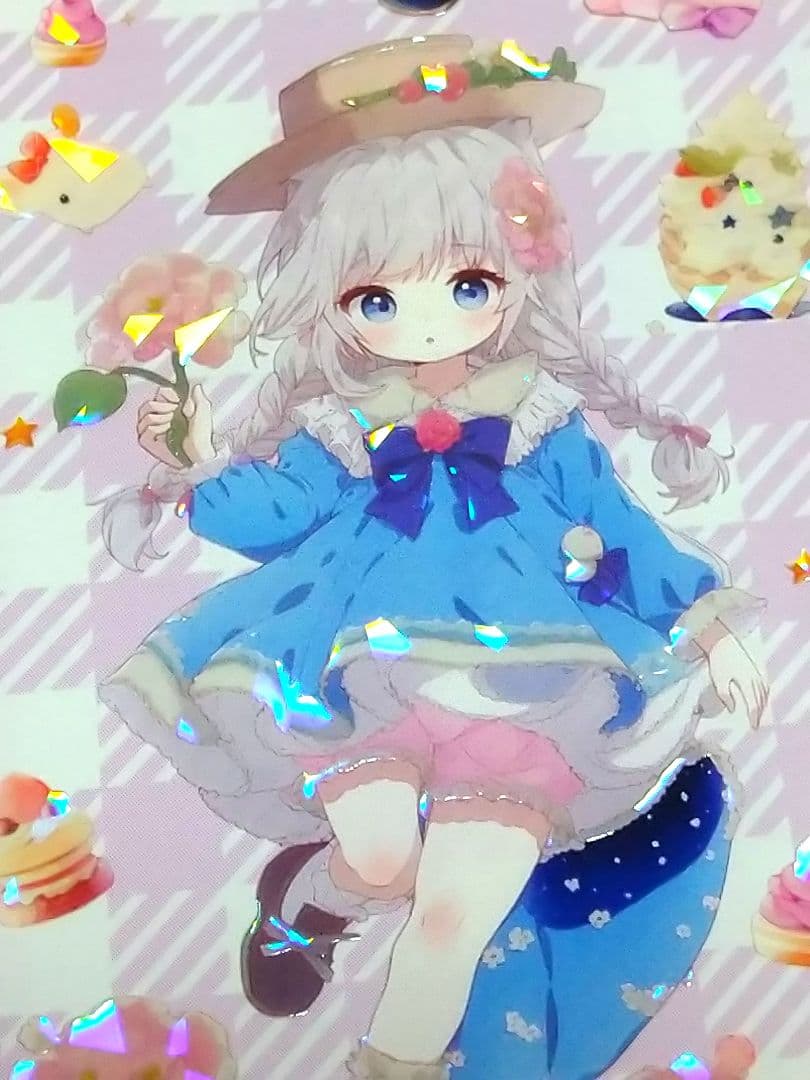 廃盤品✩J1068＃莓果庄园(贝壳光)未定義切売り海外人物マステ女の子AIマステ