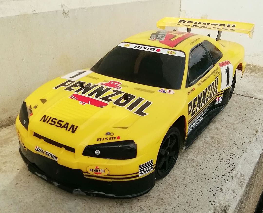 タミヤ 1/10スケール ラジコン ペンズオイル スカイラインGT-R R34