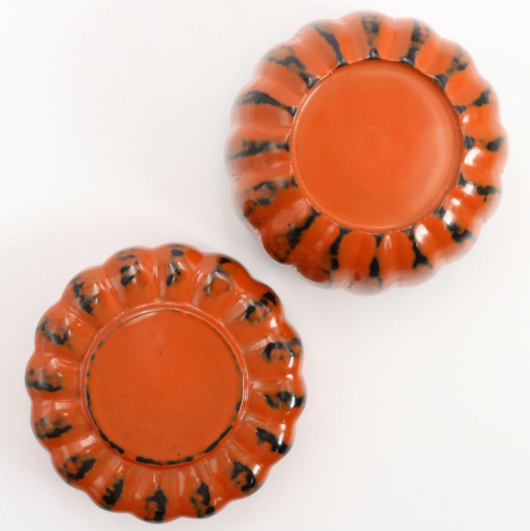 川上峰春作 根来 菊割棗 茶道具 共箱　V840