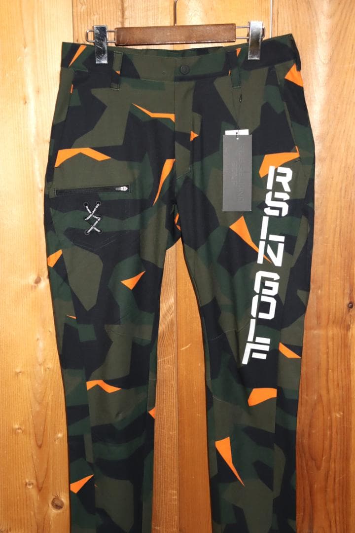 新品 ラッセルノ ゴルフ ストレッチ カモフラロングパンツ (4/M)　Ⓗ