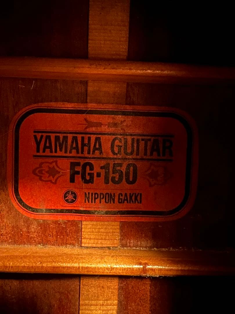 YAMAHA FG-150 ' 68 赤ラベル　YAMAHAロゴ❗️釣鐘❗️希少❗️