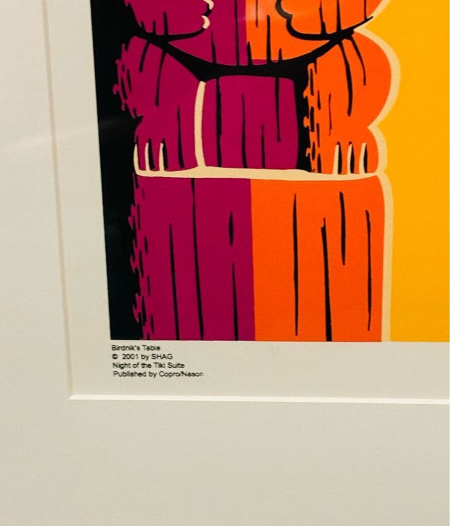 SHAG　シャグ　シルクスクリーン　額入　直筆サイン アート 藤原ヒロシ