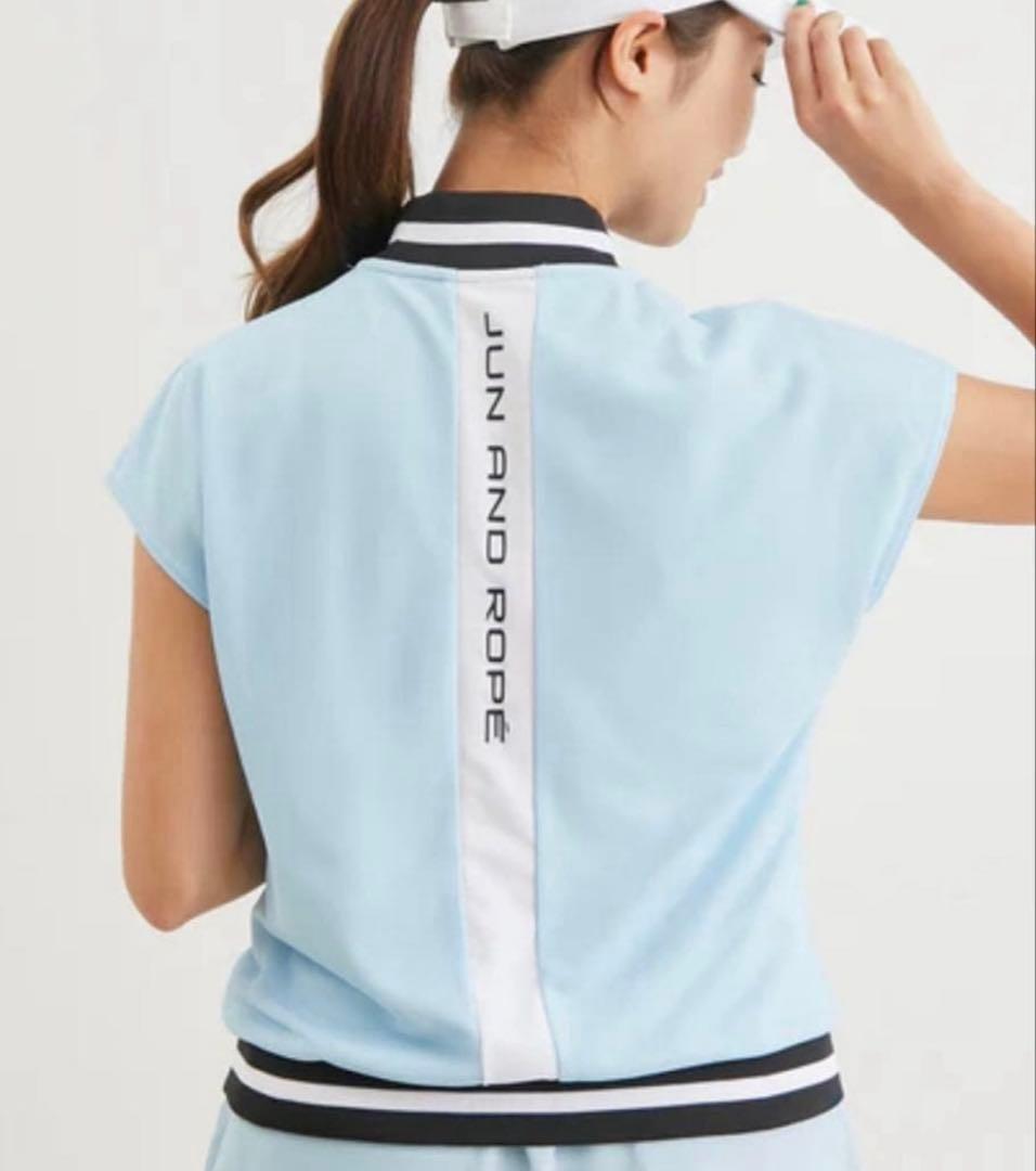 JUN&ROPE ジュンアンドロペ　レディースセットアップメッシュブルー