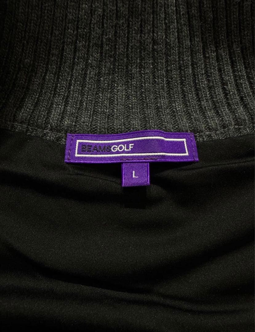 BEAMSGOLF ビームスゴルフ ロゴ刺繍 総柄 カシミヤ ウールジャケット