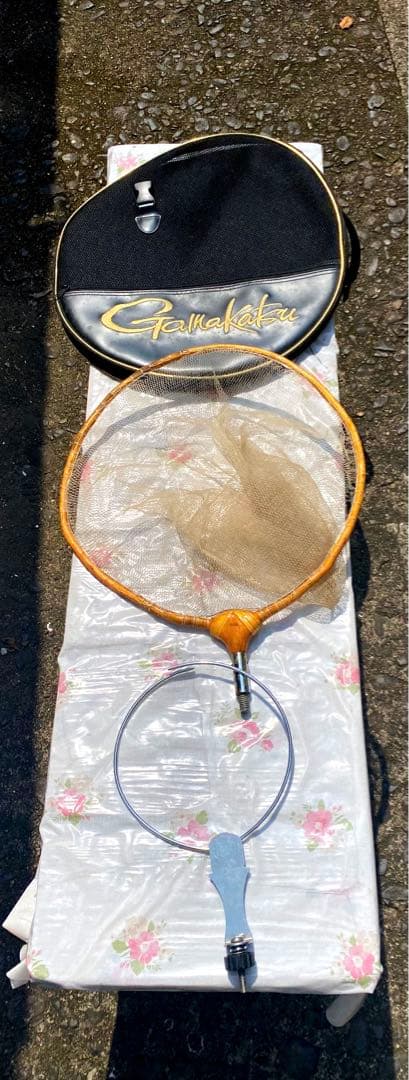 ヘラブナ　タモ枠竿受けセット