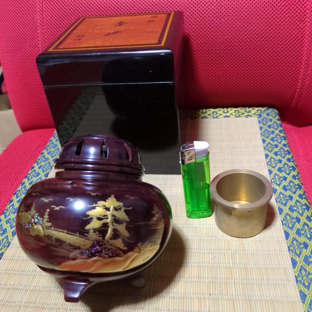 香炉、黒檀、紫丹!?蒔絵