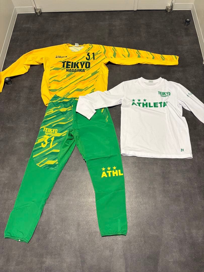 ATHLETA 帝京長岡 選手権メンバー ピステ上下 ロンTフルセット