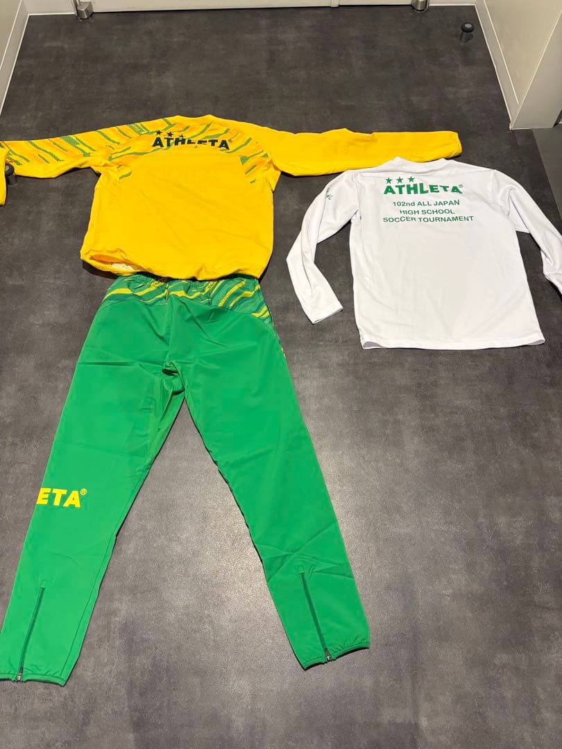 ATHLETA 帝京長岡 選手権メンバー ピステ上下 ロンTフルセット