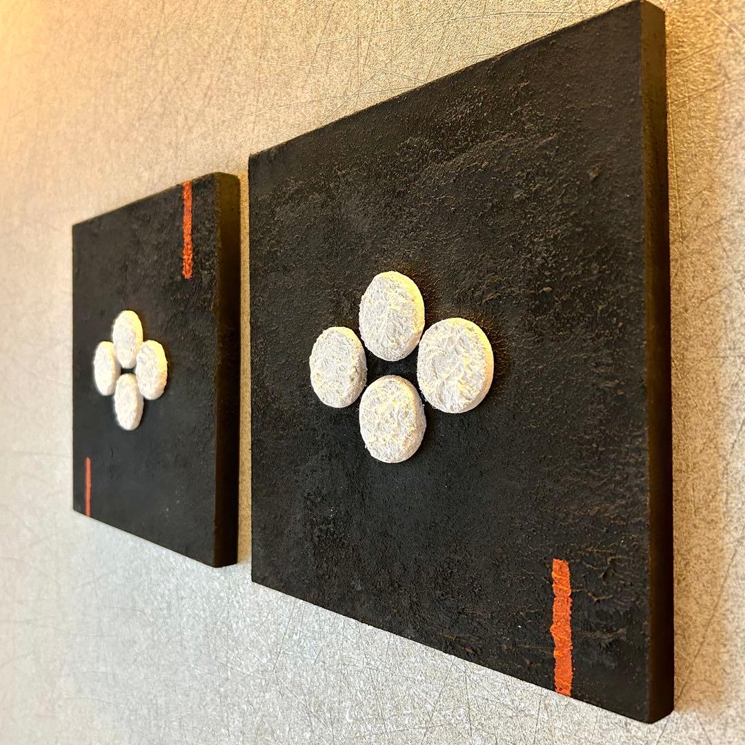 【Japanese Art Panel】　和モダン 漆喰　アートパネル
