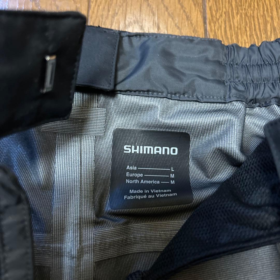 シマノ esレインパンツ Lサイズ ブラック