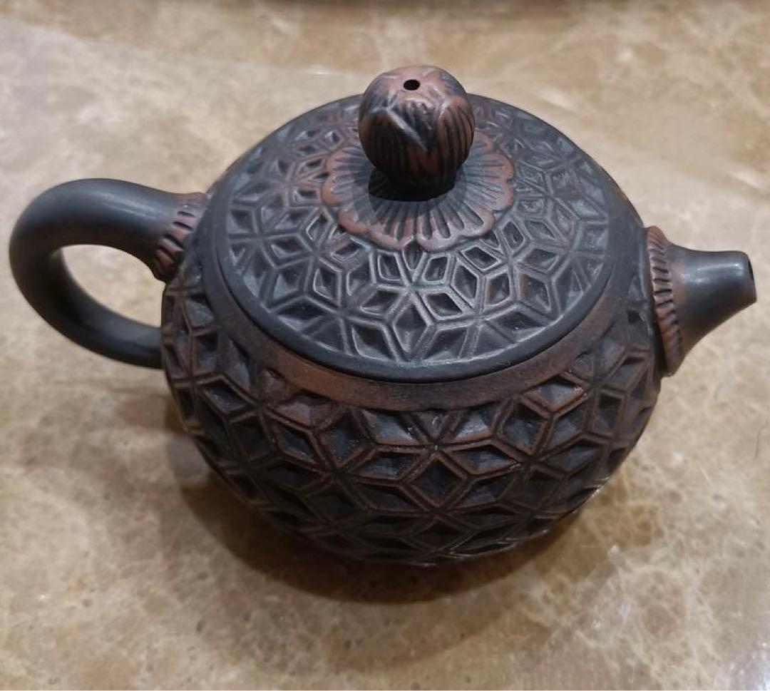 【茶道具】 満彫西施壺 1個