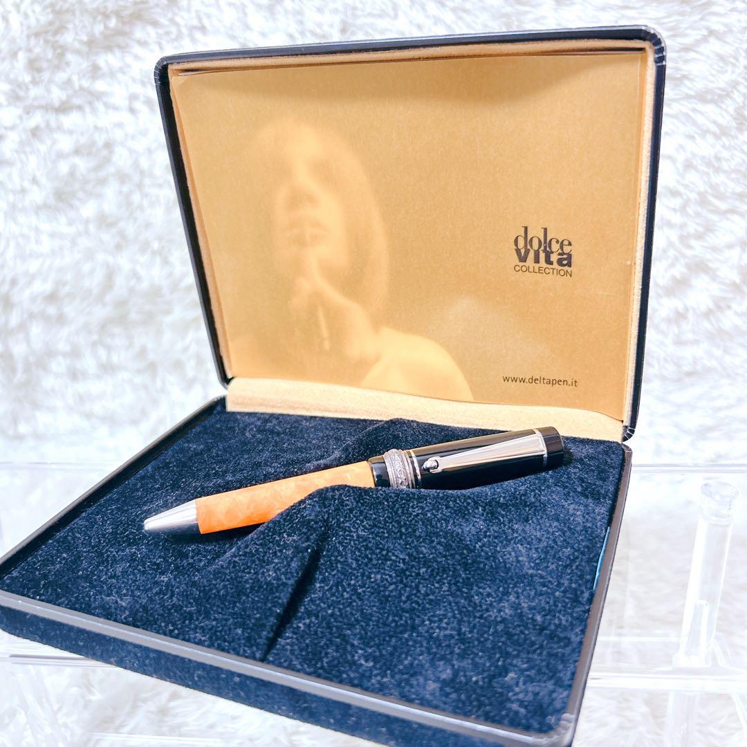 希少　デルタ ドルチェビータ ミニ シルバー ボールペン