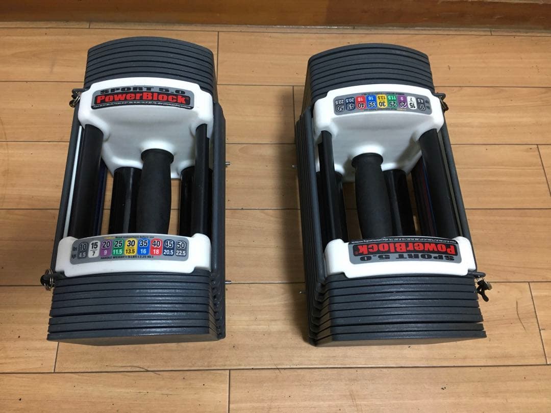 ①POWERBLOCK SPORT5.0パワーブロック ダンベル 23Kg×1個