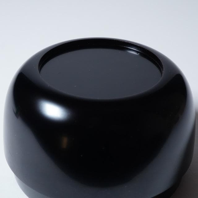 川端近左　黒平棗　共箱　二重箱　茶道具　漆器　薄茶器