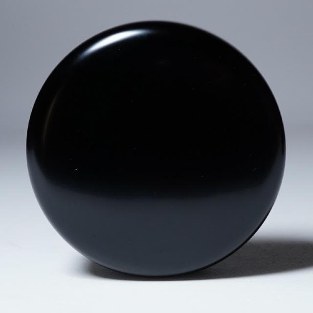 川端近左　黒平棗　共箱　二重箱　茶道具　漆器　薄茶器