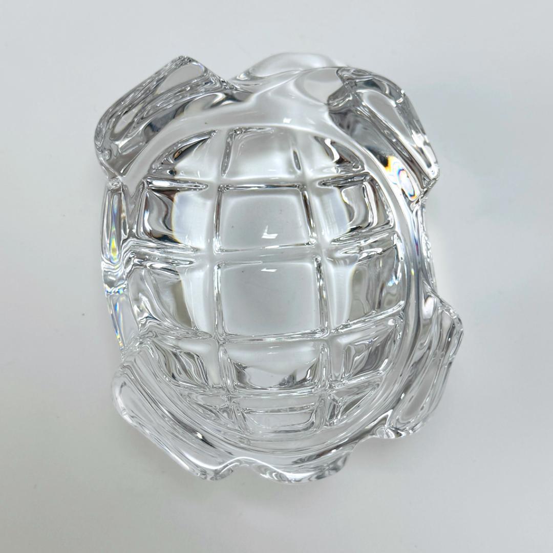 【バカラ】動物 亀 置物 インテリア★美品★金運