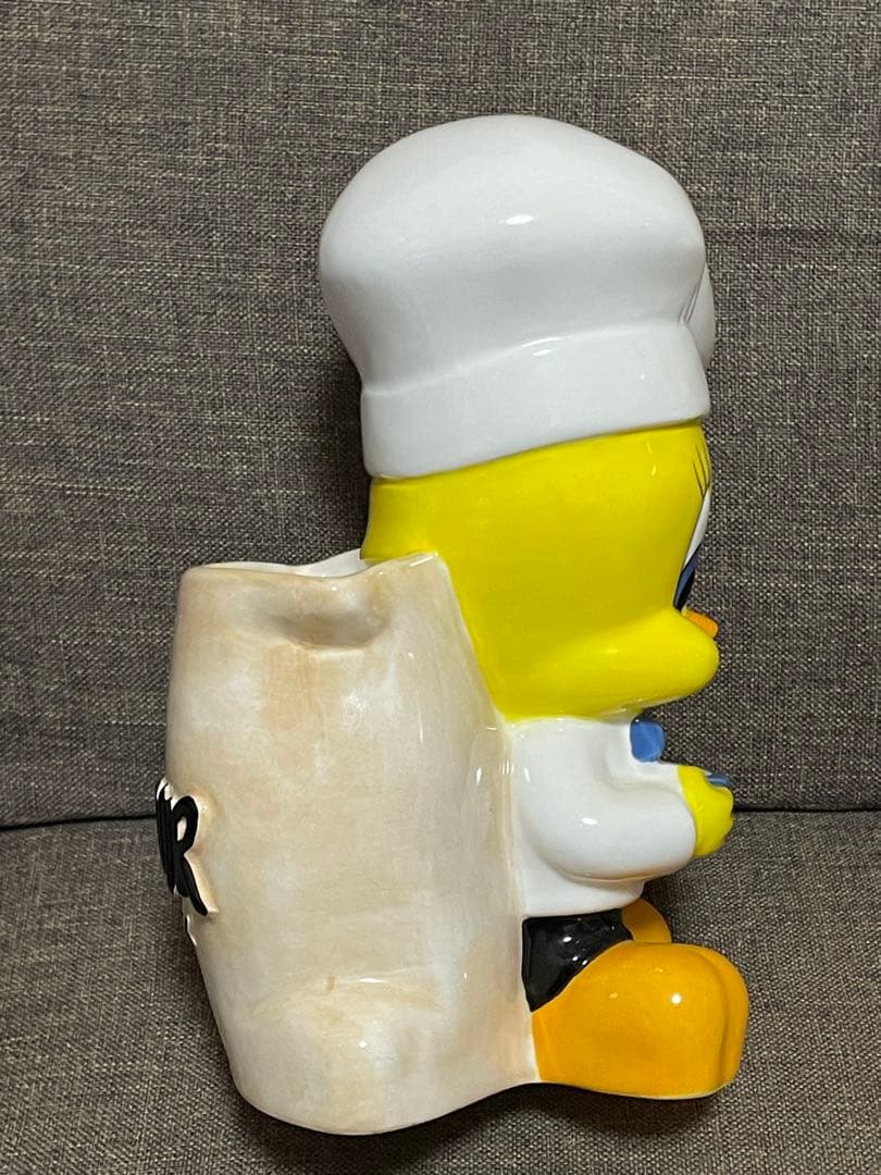 トゥイーティー　陶器　カトラリーケース、ペン立て