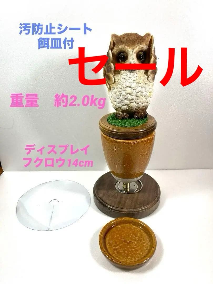 極　小型猛禽ブロック、パーチ　（キャメル）卓上用