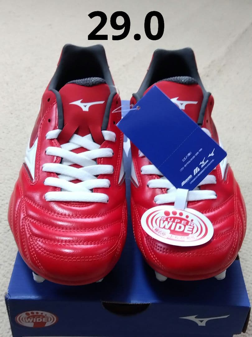 ラグビースパイク／29.0／赤×白／R1GA190001／新品・未使用品