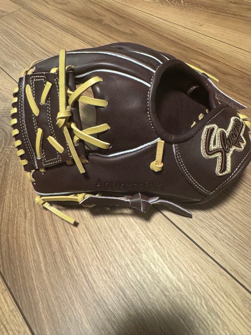 【新品未使用】久保田スラッガー ブラウン硬式グローブ　トレーニンググラブ