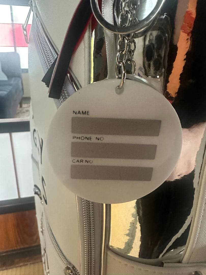 PEARLY GATES キャディバッグ ホワイト シルバー