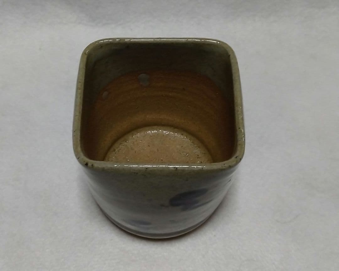 茶道具 絵唐津 四方 火入 鏡山窯 井上東也 共箱