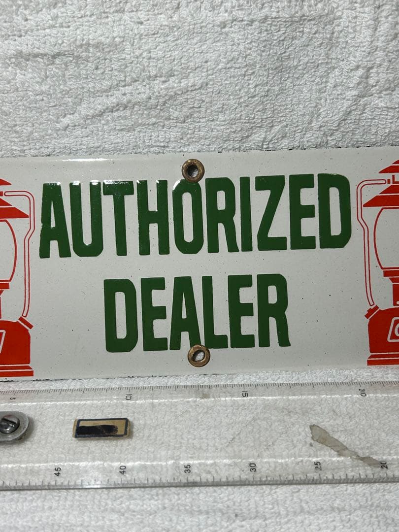 Coleman ヴィンテージ サインプレート　ディーラー金属製看板