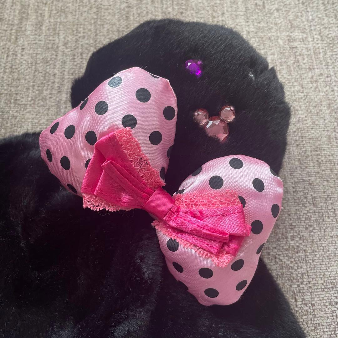 Disney ディズニー　ミニー　ファンキャップ　黒