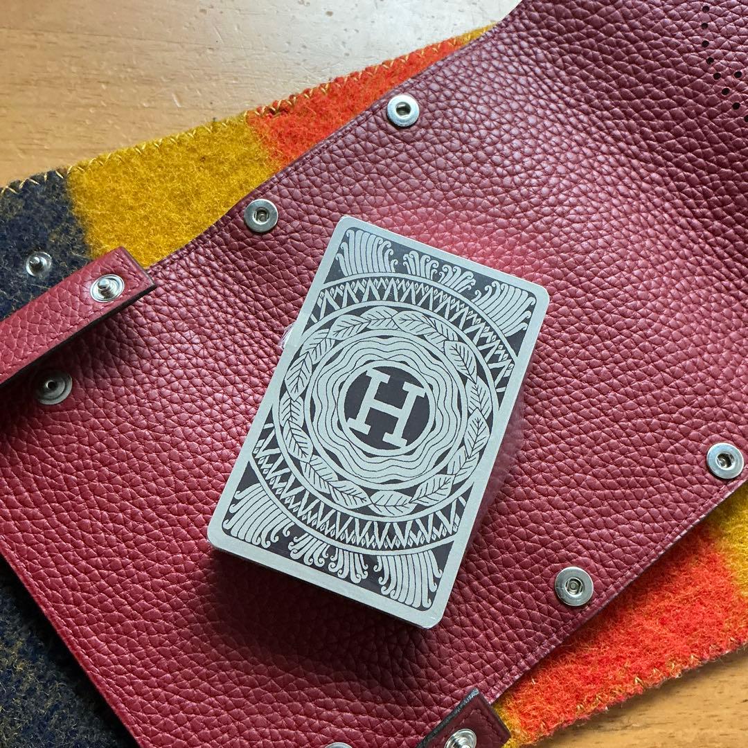 【Hermès】 Set de cartes à jouer avec étui