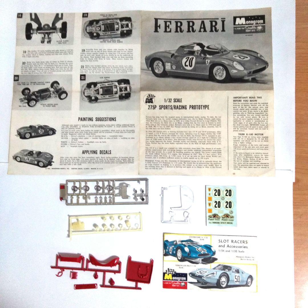 ［レア］60年代モノグラム　フェラーリ275Pスロットカー組み立てキット