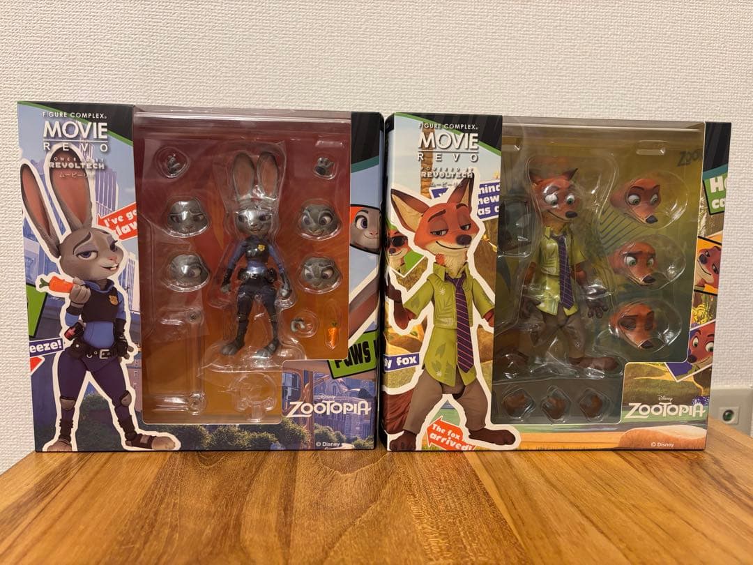 Zootopia ジュディ・ホップス ニック・ワイルド フィギュアセット　海洋堂