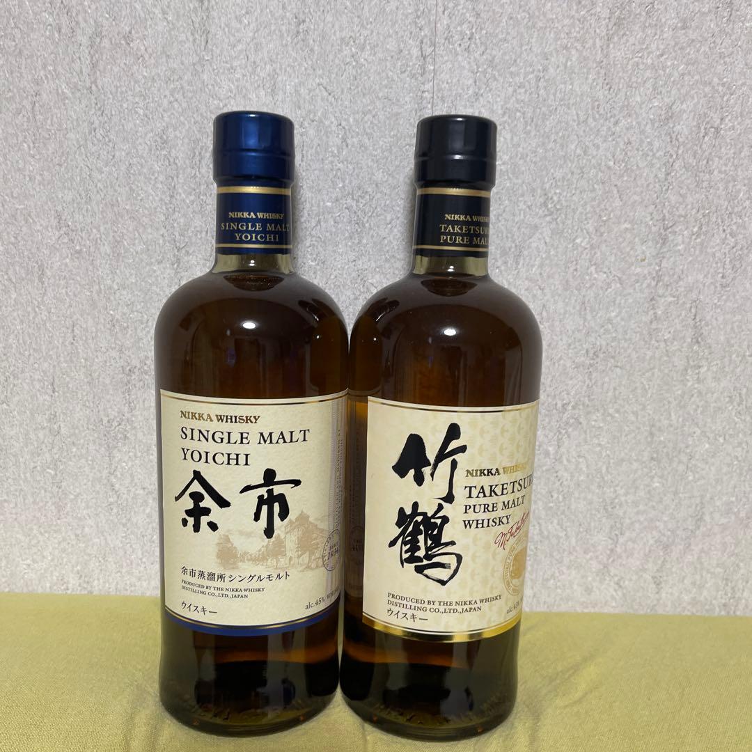 NIKKA シングルモルトウイスキー 余市 竹鶴 セット